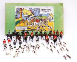 Toys: A quantity of Britains Ltd Hunting series cast models comprising 15 huntsmen on horseback each