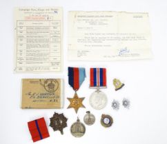 Militaria , WWII / World War 2 / Second World War / WW2 : Campaign medals to Sapper RE Worster,