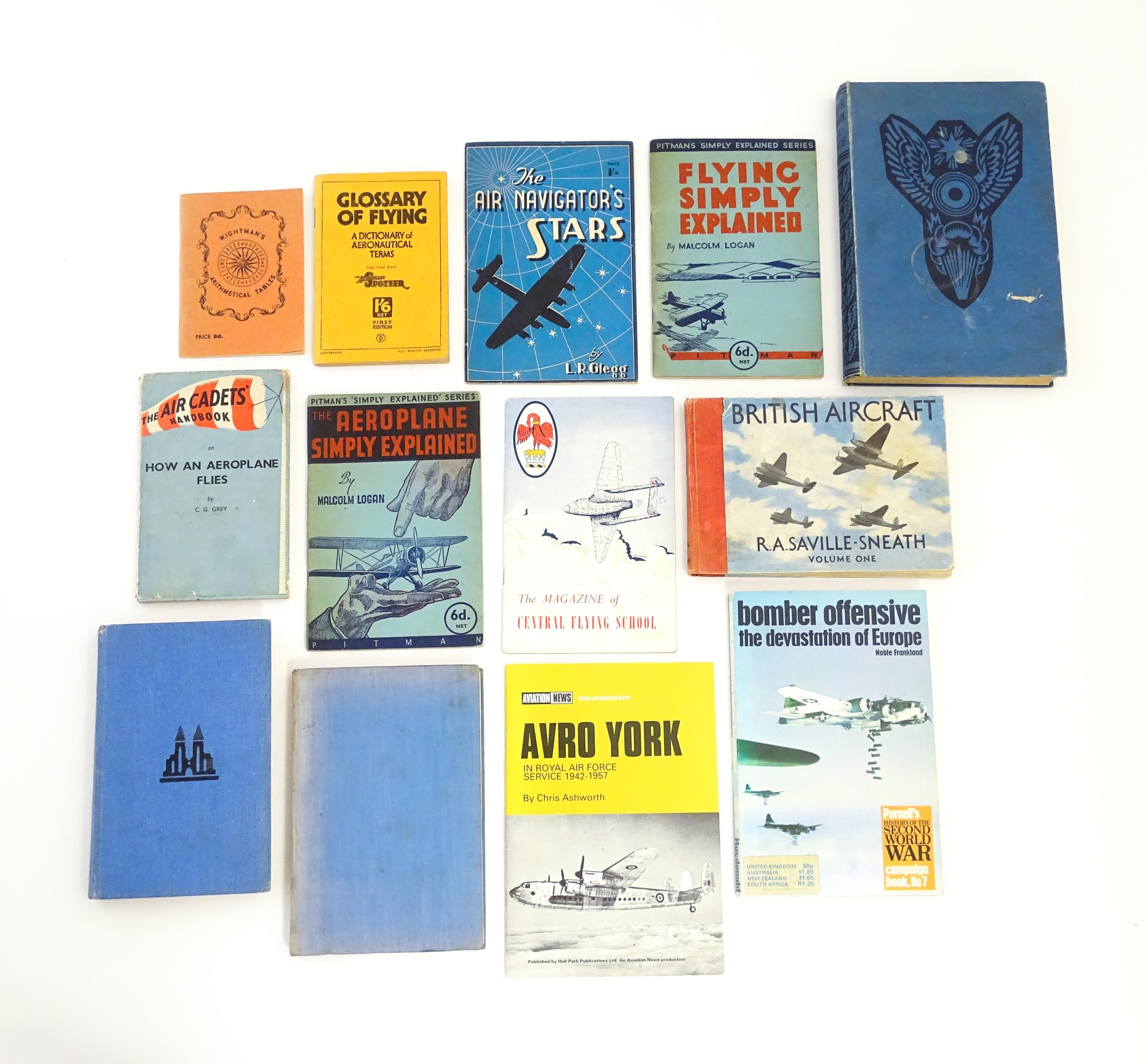 Books: A quantity of assorted book on the subject of aviation to include The Air Navigator's Stars