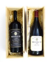 Two bottles of South African wine comprising a magnum bottle of Meerlust Stellenboch 1998 Pinot Noir