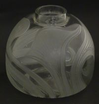 A 20thC Polish art glass vase by Artur Ossowicz, signed under. Approx. 8 1/2" high Please Note -