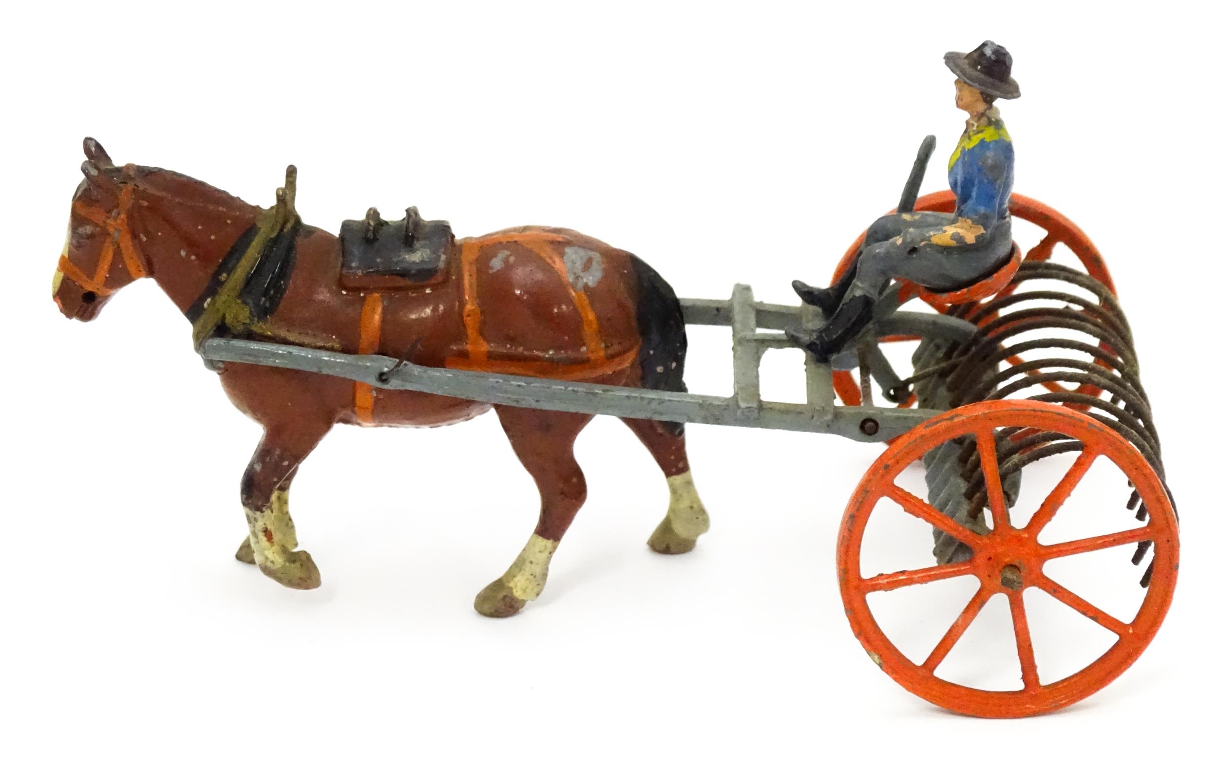 Toys: A quantity of Britains Ltd. cast toys comprising a boxed Horse Rake from the Home Farm Series, - Image 5 of 24