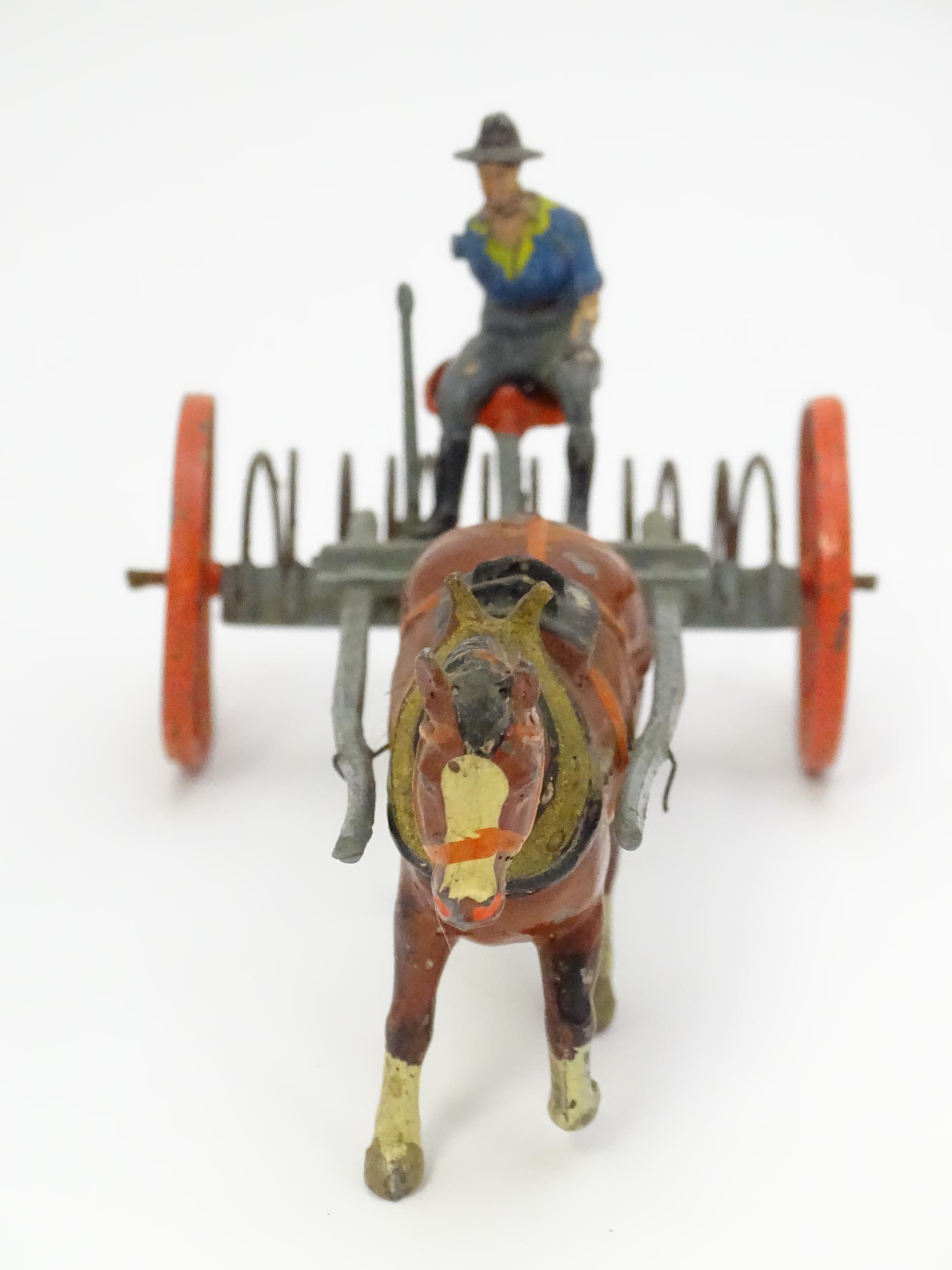 Toys: A quantity of Britains Ltd. cast toys comprising a boxed Horse Rake from the Home Farm Series, - Image 4 of 24