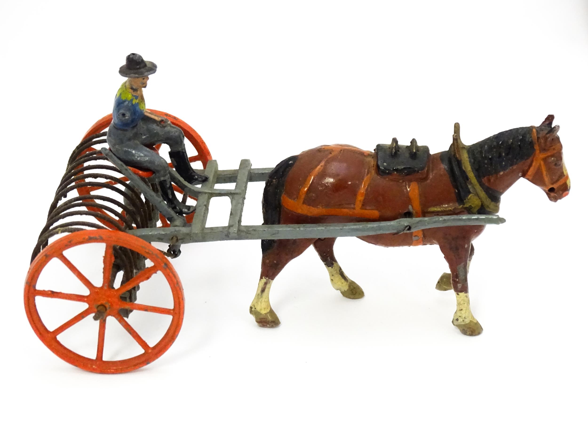 Toys: A quantity of Britains Ltd. cast toys comprising a boxed Horse Rake from the Home Farm Series, - Image 3 of 24