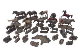 A quantity of Heredities etc. cast model animals to include Welsh Pony, Fell Pony, Shetland Mare,