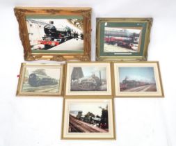 Railway Interest: A quantity of 20thC photographic prints depicting train / locomotives to include
