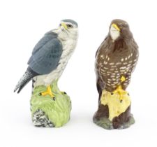 Two Royal Doulton figural novelty Whyte & Mackay Scotch whisky flasks, comprising Buzzard and