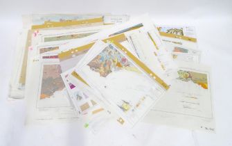 A large quantity of 20thC 1" : 1 mile British Geological Survey maps, various UK locations (approx