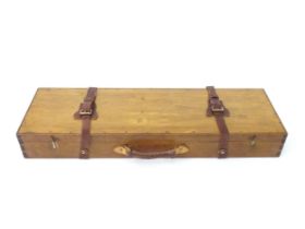A hand-built gun motor case, constructed from oak with fitted interior and provision for a side by