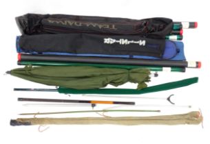 Fishing : five vintage and modern Match rods and whips, including a Hardy's 12' three-piece '