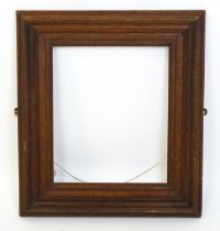 A late 19th / early 20thC oak frame. Aperture approx. 20" x 17" Please Note - we do not make