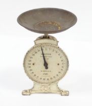 A mid 20thC set of Salter Household Scales, approx 12" tall Please Note - we do not make reference