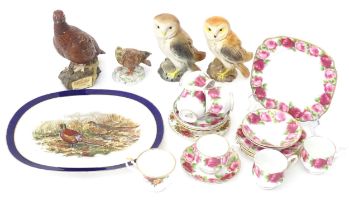 Assorted ceramics to include Royal Albert tea wares in the pattern Old Country Roses and Old English