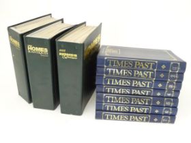 Three bound folders of BBC Homes and Antiques magazines, together with 7 bound volumes of Times Past