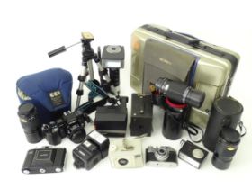 Sony CCD-V90E camcorder (with receipt) and Minolta 7000 AF 35mm Film SLR Camera as well as other