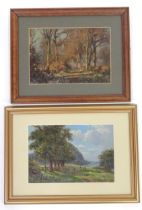 Sidney Valentine Gardner (1869-1957), Oil on board / oil on canvas laid on board, Two landscape