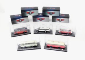 Five Atlas Editions scale model vehicles from the Classic Coaches Collection (5) Please Note - we do