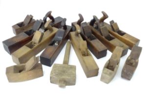 A quantity of early 20thC carpentry / woodworking tools , comprising seven Jack / Fore planes (