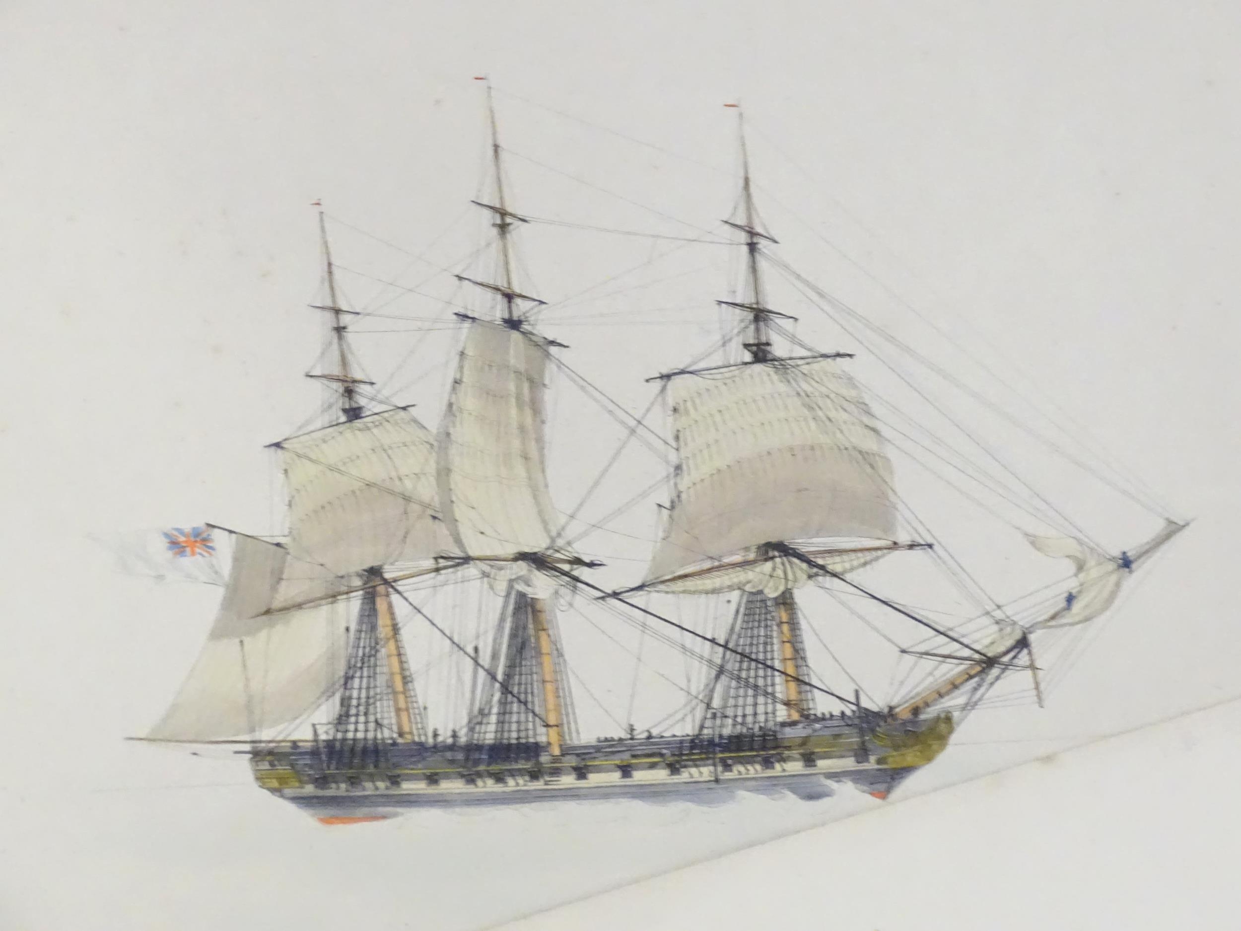 A quantity of Marine School engravings titles to include Fresh Breeze Corvettes with a Marine - Image 5 of 11