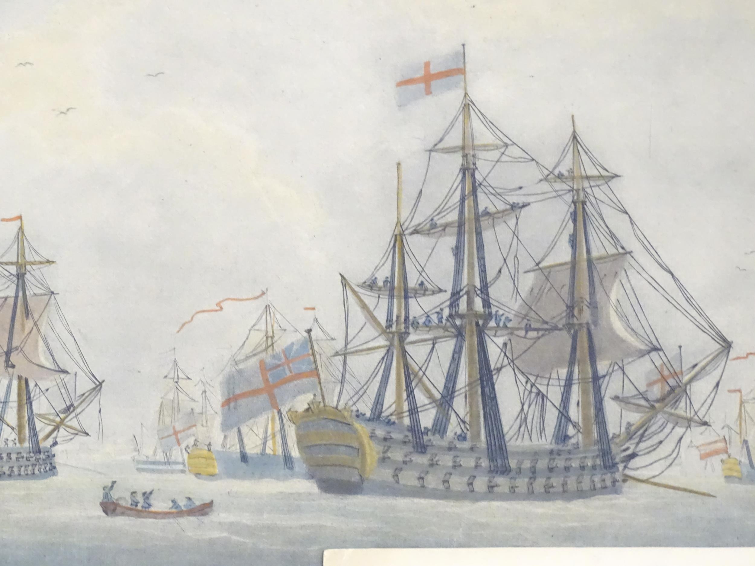 A quantity of Marine School engravings titles to include Fresh Breeze Corvettes with a Marine - Image 6 of 11