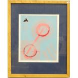 A 20thC abstract artist's proof print titled Wired, signed C. Edwards. Approx. 11" x 13" Please Note