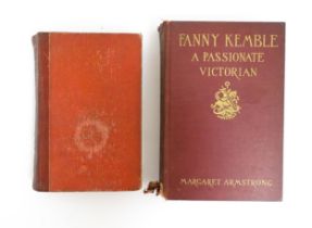 Books: Two books comprising The Private Life of Mrs Siddons by Naomi Royde-Smith, 1933, and Fanny