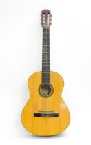 Musical instrument : a mid 20thC M. G. Contreras of Madrid classical guitar. Approx 39" long