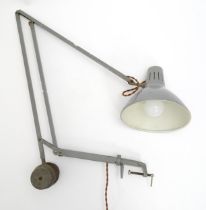 A mid century Norwegian Luxo counterbalance angle-poise lamp. Please Note - we do not make reference