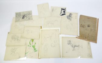 Ronald William (Josh) Kirby (1928-2001), Animals and Dragons: A quantity of 14 drawings,