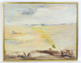 Alfred Craven, 20th century, Oil on canvas, An abstract landscape scene. Signed lower left.