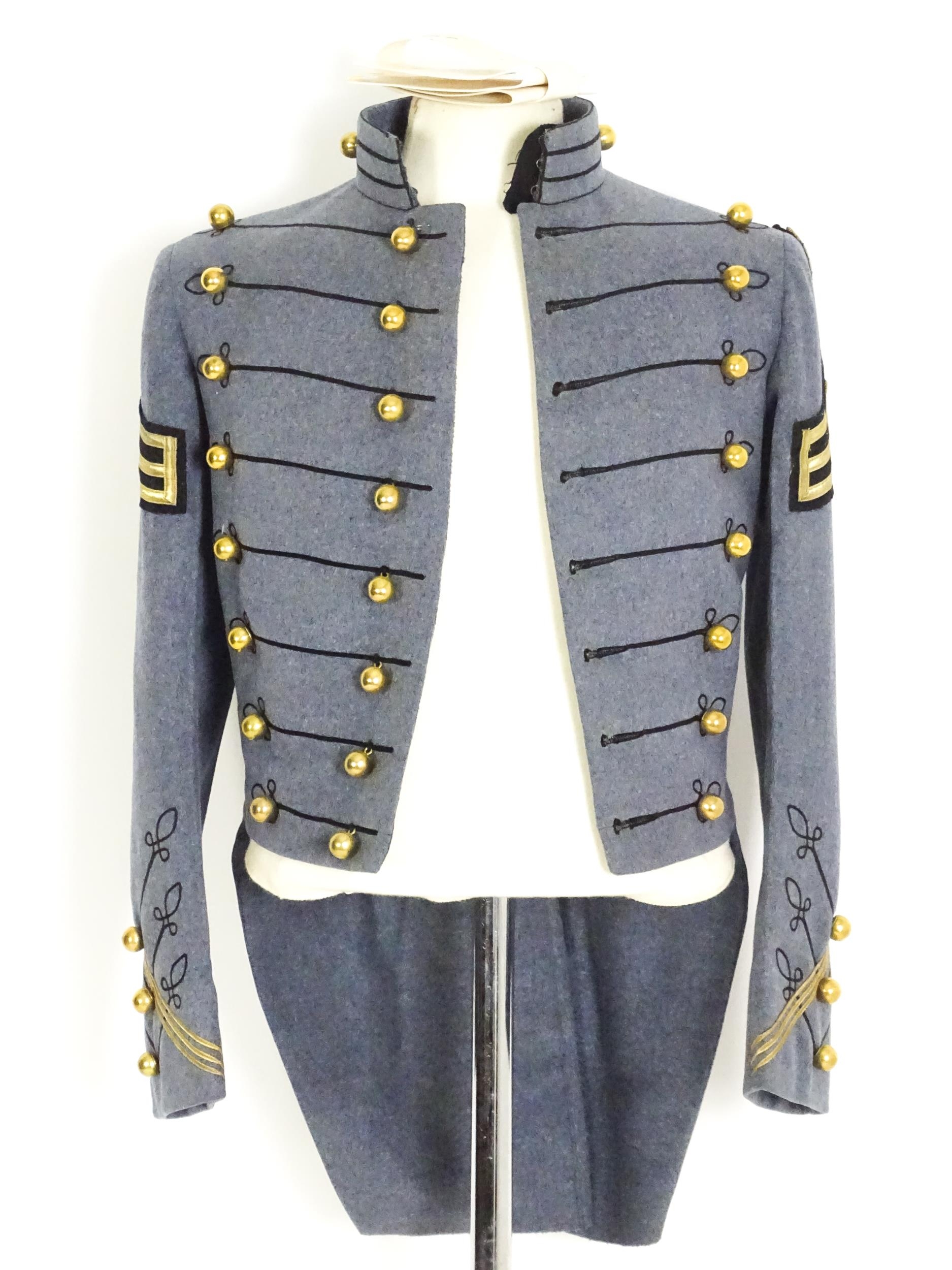 Militaria : a mid 20thC West Point Military Academy tailcoat tunic, with Cadet Store label and - Image 3 of 12