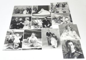 A quantity of 20thC press photographs depicting various members of the Royal family, to include