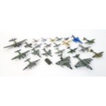 Toys: A quantity of Airfix model planes to include Gloster Javelin, Whitley, Mustang, etc. (