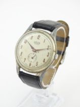 A gentlemans Weber wristwatch the dial with Arabic numerals and subsidiary seconds dial, and