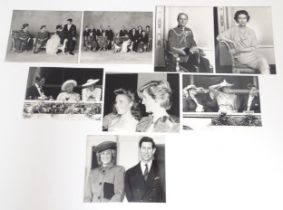 A quantity of 20thC press photographs depicting various members of the Royal family to include