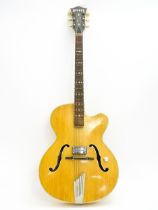 Musical instrument : a Hofner 'President' archtop semi-acoustic guitar, serial number 7968 (1961).