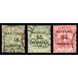 Mafeking. 1900 Overprints on Cape