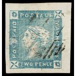 Mauritius. 1859 Q. V. Lapriot 2D blue