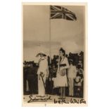 King Edward VIII & Wallis Simpson. Photograph signed