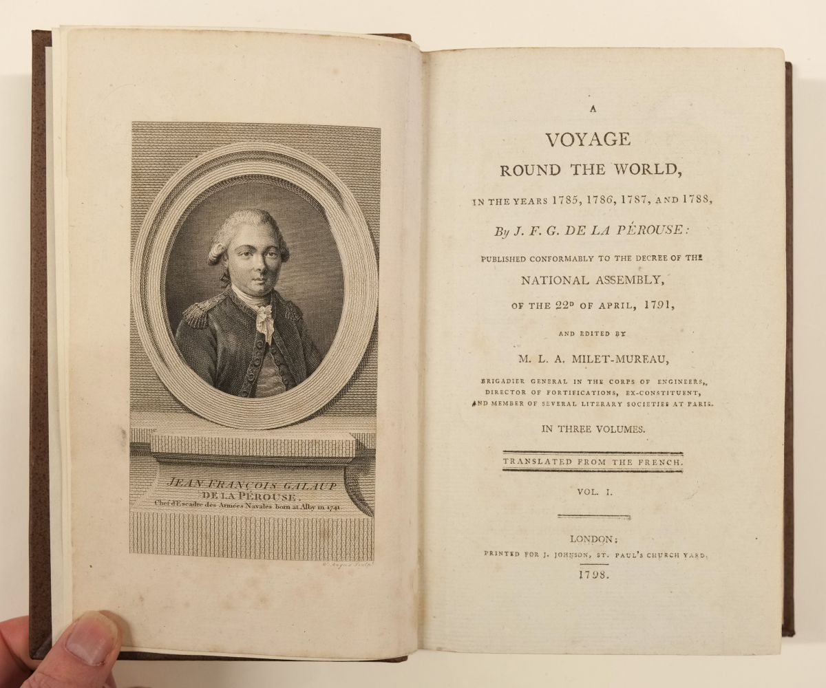 La Perouse (Jean-Francois). The Voyage of La Perouse Round the World, 3 volumes, 1798 - Image 3 of 18