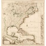 North America. Le Rouge (George L.), Amerique Septentrionale suivant la Carte Pople..., 1742