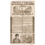 Murder broadsides. The Trial and Execution of Thomas Attrell, 1833