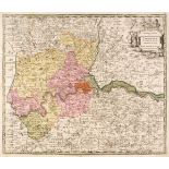 London. Seutter (M.), Delineatio ac Finitima Regio Magnae Britanniae Metropoleos Londinii.., 1734
