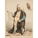 Caricatures. A collection of 35 caricatures, mostly 19th century