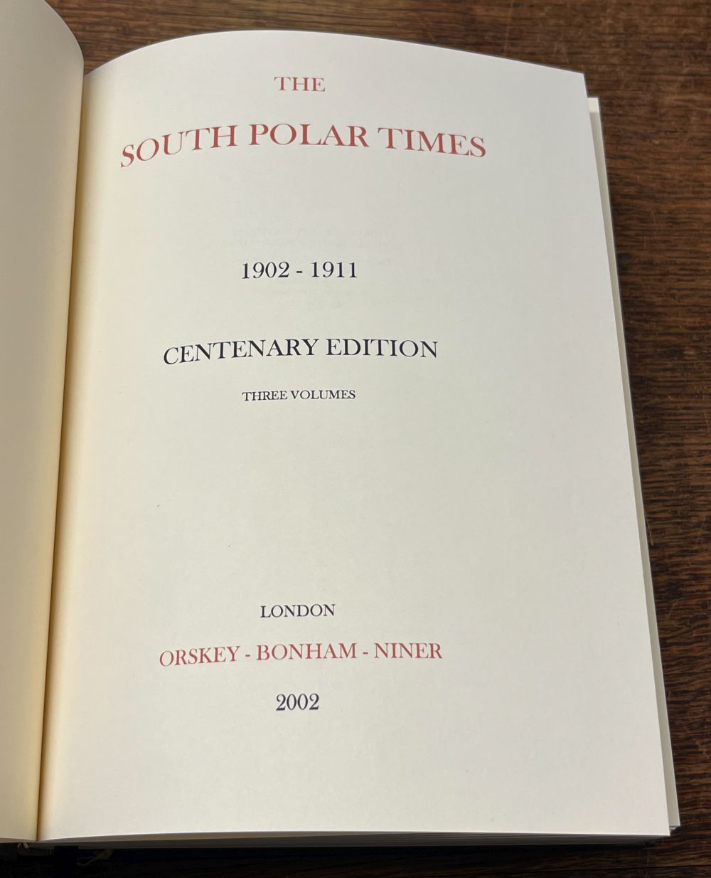 South Polar Times. The South Polar Times, 3 volumes, Centenary Edition, 2002 - Image 11 of 13