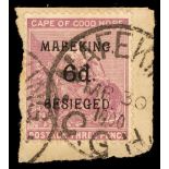 Mafeking. 1900 Overprint on Cape