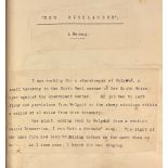 Allison (James Murray, 1877-1929). A bound volume containing typed poems by the author, circa 1920