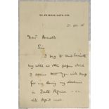 Baden-Powell (Robert, 1857-1941). Autograph Letter Signed, 'R.S.S. Baden-Powell', 21 December 1900