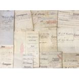 Solicitors' Deeds. A group of approximately 80 vellum & paper deeds and legal papers, c.