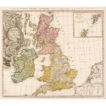British Isles. Homann (Johann Baptist). Magna Britannia complectens..., 1729 [or later]
